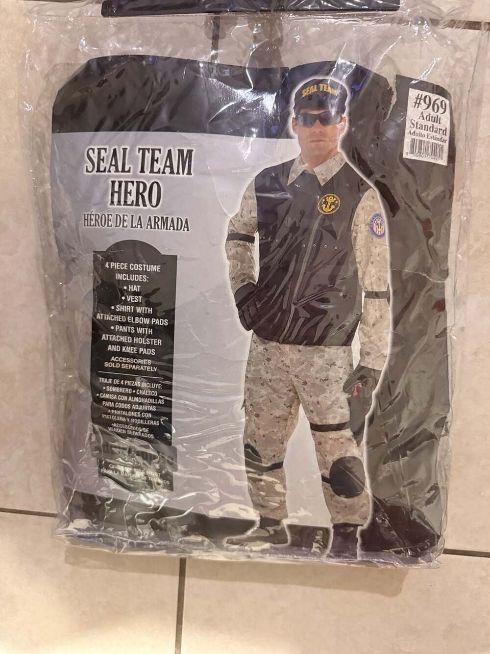 Seal Team Hero Costume Size Adult Standard